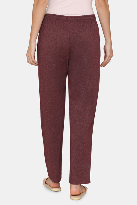 Rosaline Spatial Speckle Knit Cotton Pyjama - Grape Wine — image 3
